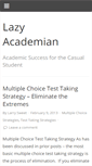 Mobile Screenshot of lazyacademian.com