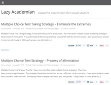 Tablet Screenshot of lazyacademian.com